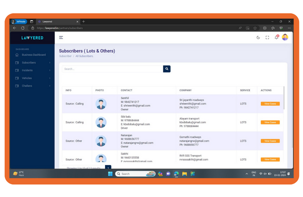 Manage business with all the subscribers